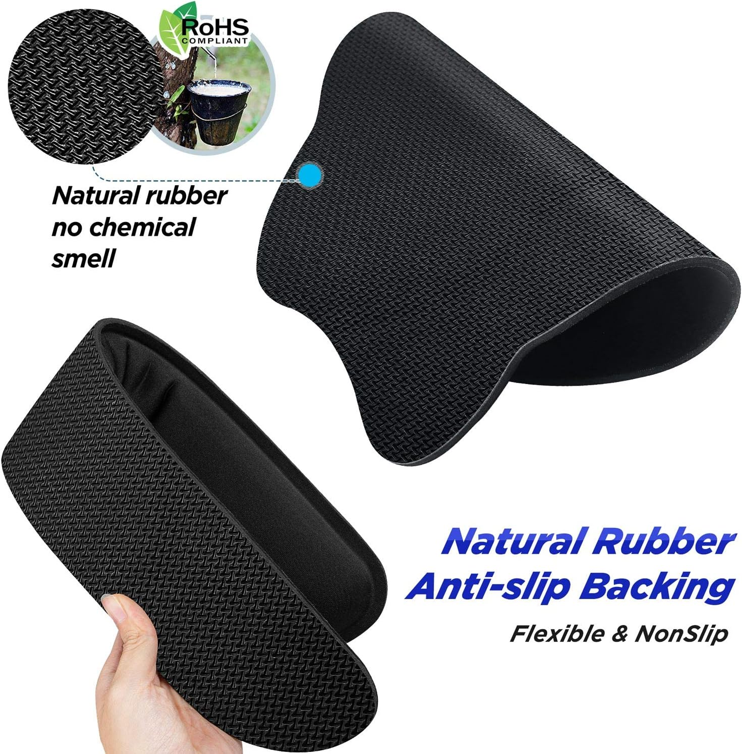 Gimars Ergonomic Mouse Pad Wrist Support, Upgrade Enlarge Superfine Fibre Soft Smooth Keyboard Wrist Rest, Comfortable Memory Foam Wrist Rest for Computer, Laptop, Mac, Gaming, Office and Pain Relief