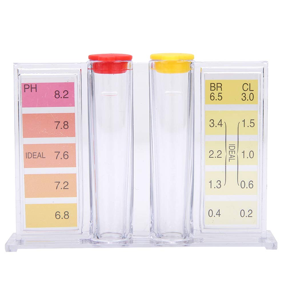Srliya Compact, Easy to Carry and Accurate Testing Water Quality Test Kit for Swimming Pools, Spas and More, with PH and Testing Box, Colorimetric Liquid Wastes Set image number 2