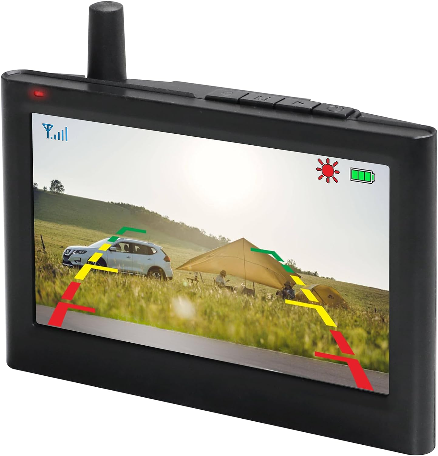 Laser 4.3" Wireless Reversing Camera Kit - Solar & Battery Powered Backup Camera for Car, Caravan - Night Vision, Parking Assist, Weatherproof, Easy DIY Installation image number 4