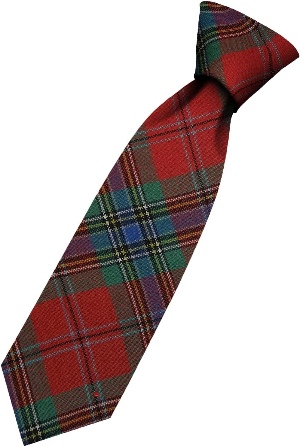 Mens All Wool Tie Woven and Made in Scotland in Maclean of Duart Ancient Tartan image number 1