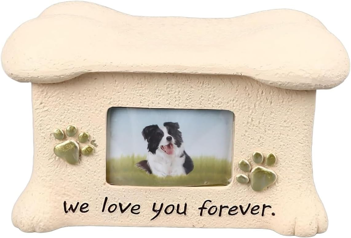 AIMALL Resin Pet Urn for Ashes - Memorial Keepsake Box for Dog, Cat, Puppy, or Kitten - with Photo Frame & Non-Slip Mat - Pet Cremation Urn for Beloved Pets image number 6