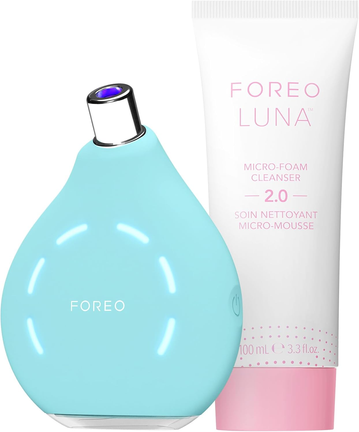 FOREO Blackheads Suck KIWI Bundle - Whitehead & Black Head Remover for Face + LUNA Micro-Foam Cleanser 2.0, 100 Ml - Vacuum Skin Care Tools - Blackhead Extractor for Face & Nose - No Pore Strips image number 3