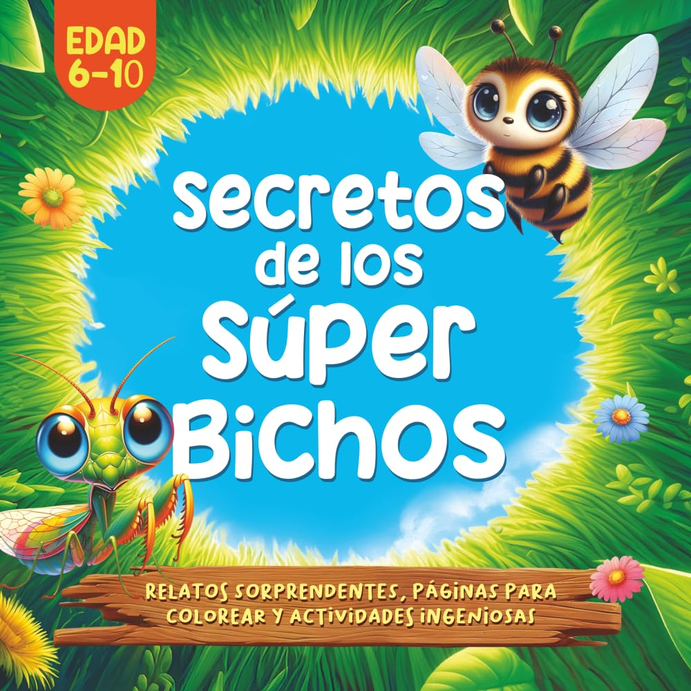 Secretos De Los S&uacute;per Bichos: Relatos Sorprendentes, P&aacute;ginas Para Colorear Y Actividades Ingeniosas