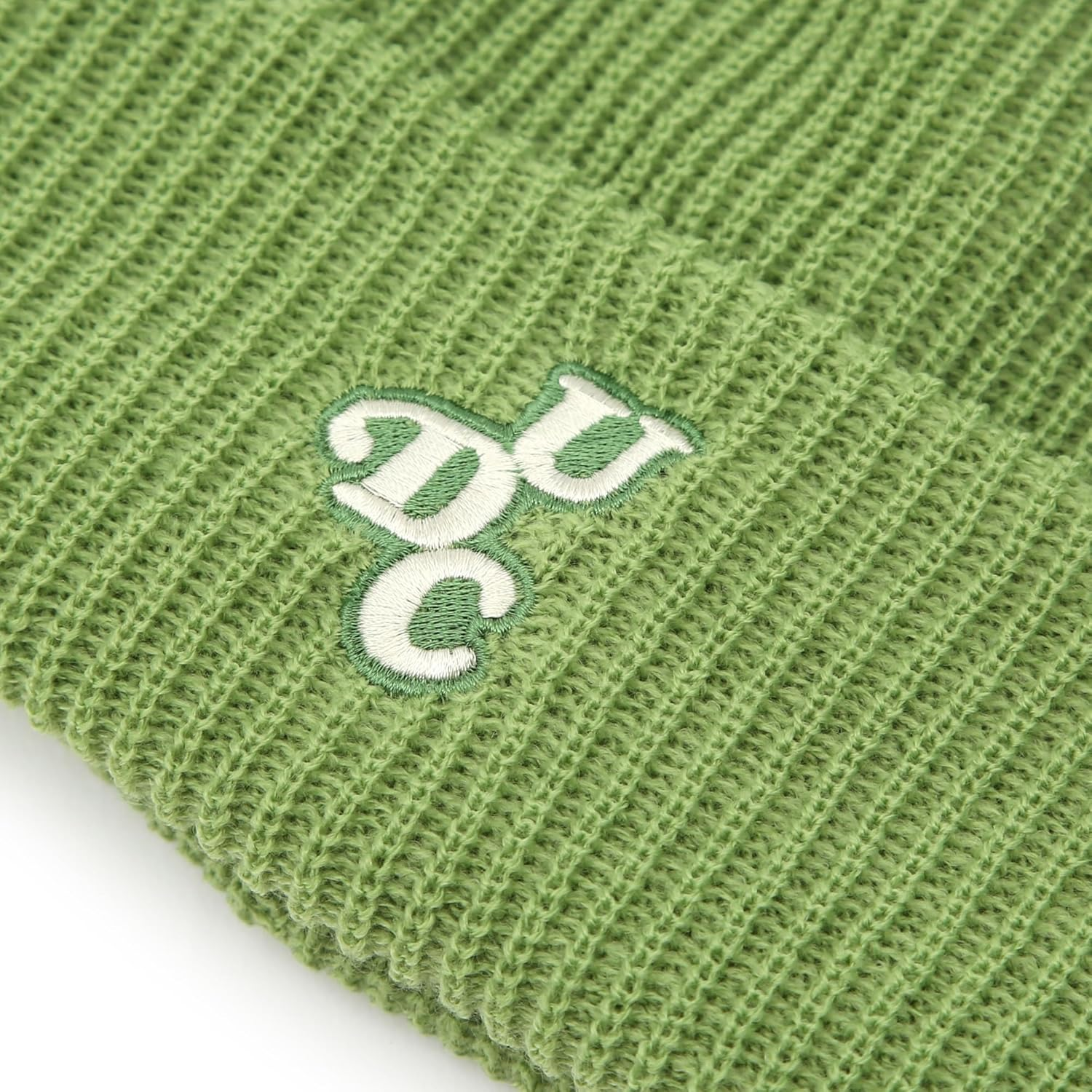 UNDERCONTROL Logo Label Patch Unisex Winter Short Thick Cuffed Rollup Warm Beanie Korea Trawler Fisherman Soft Knit Skullcap