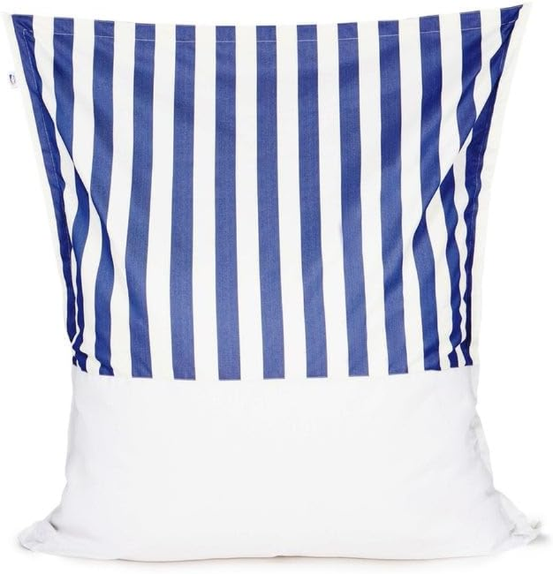 Billy Fresh Lazy Days Outdoor Beanbag, 135 Cm Length X 160 Cm Width, Blue/White Floating