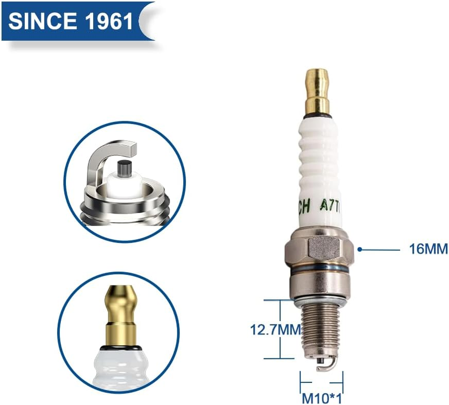 TORCH A7TC Spark Plug Repalce for 4549/CR7HSA 4629/C7HSA Spark Plug, for Z8YC Z9Y Z8 Spark Plug, for 5383/IUF22 U22FS-U U22FSR-U Spark Plug, OEM image number 4
