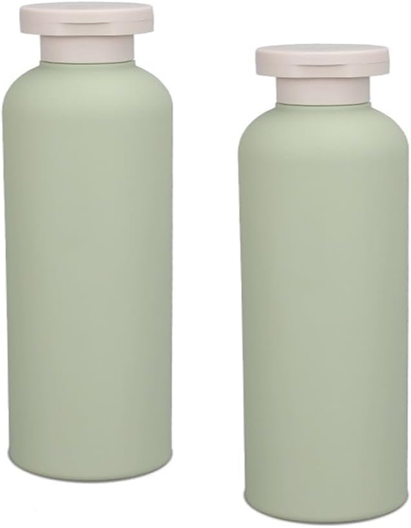 Refillable Shampoo Conditioner Squeeze Bottles with Flip Cap - Travel Plastic Cream Bottles, 2Pcs (400) image number 1