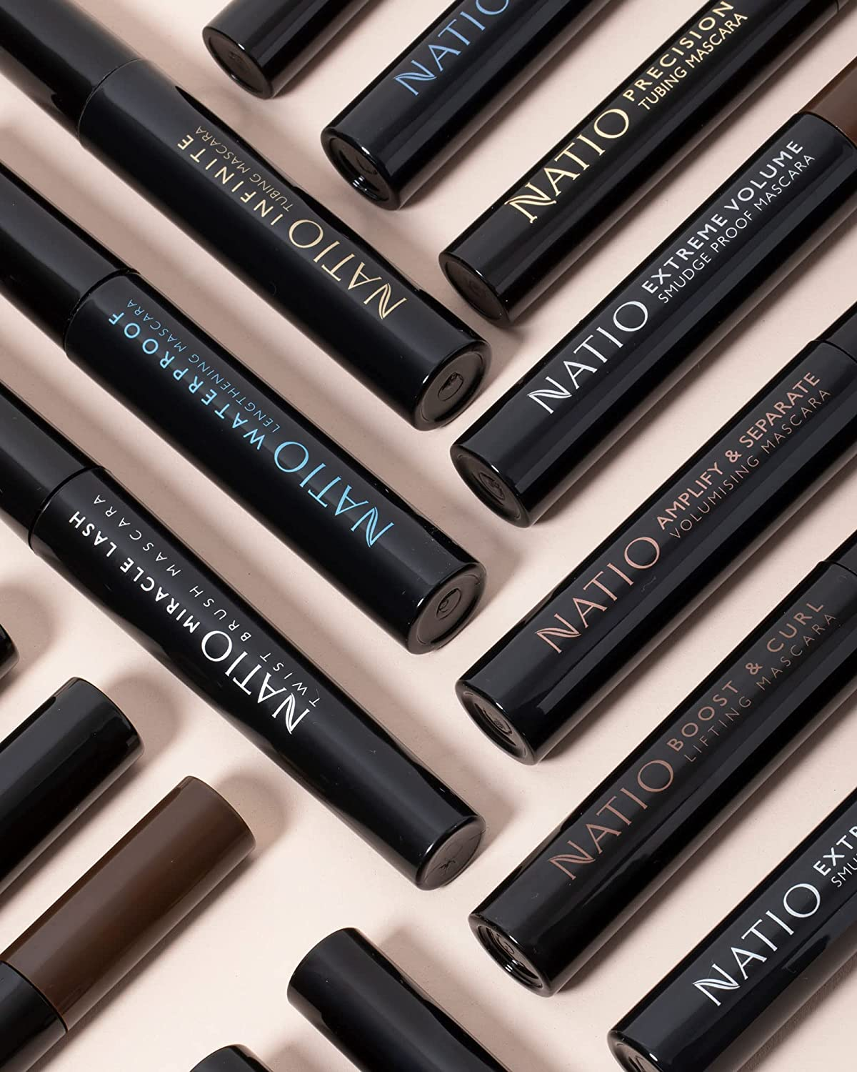 Natio Australia Waterproof Lengthening Mascara - Black 9Ml - Buildable, Water Resistant, Sweat & Humidity Proof Mascara - Vegan Friendly & Cruelty Free image number 6