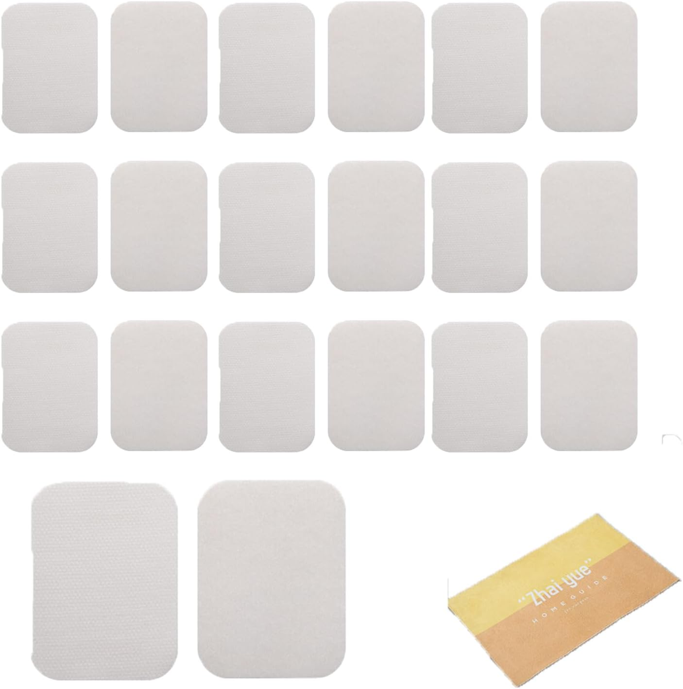 Roczential 10-Pack Rug Gripper Tape Double Sided Anti-Slip Carpet Tape Washable Reusable Rug Pad for Hardwood & Tile Floors Secure Floor Mats & Carpets Home D&eacute;cor Essential (Gray)