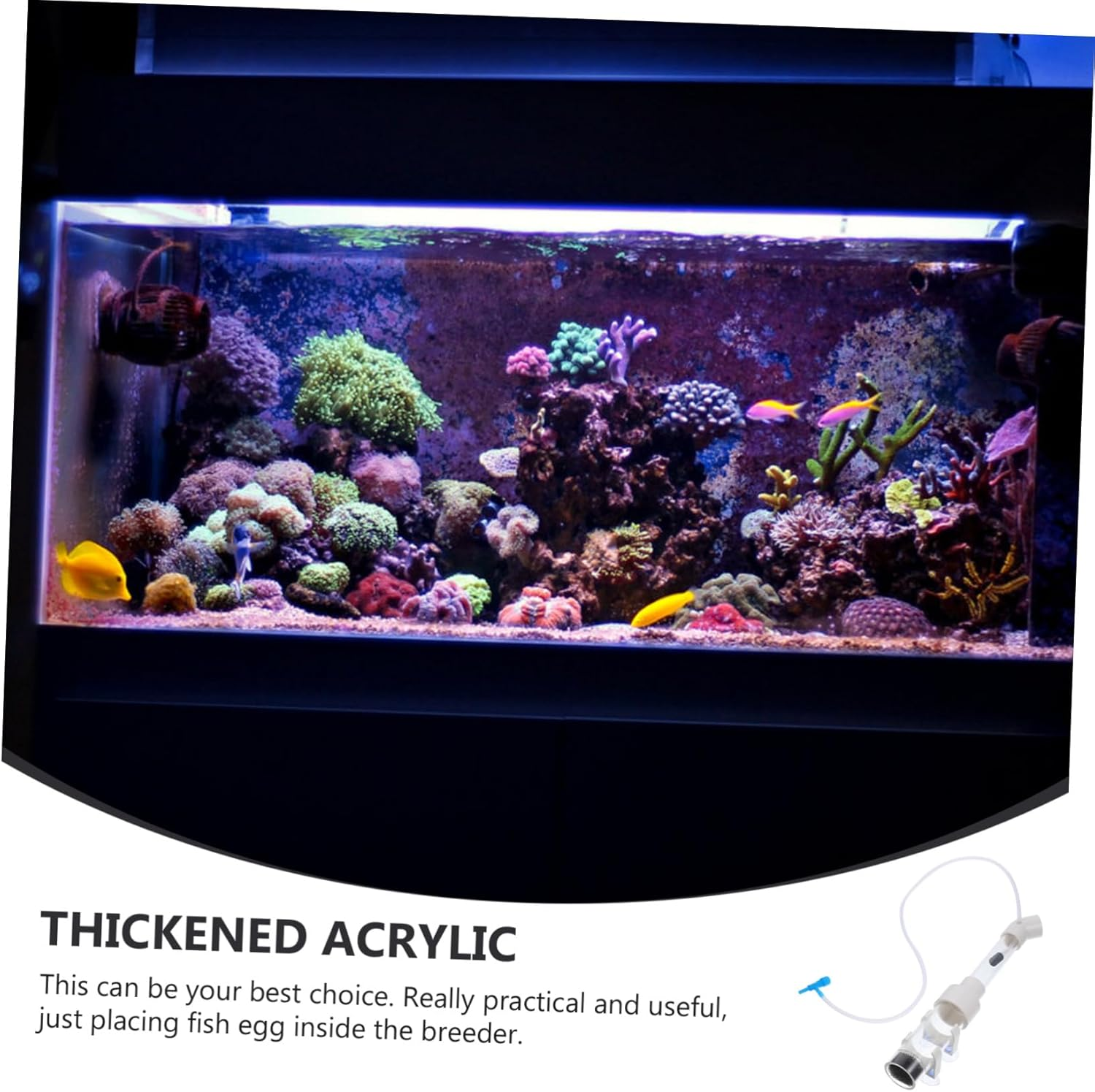 GANAZONO Cichlid Fish Egg Incubator Tube Acrylic Breeding Hatchery for Aquarium Aquatic Pets Prevent Female Fish Feeding Eggs Transparent Hatchery Device image number 2