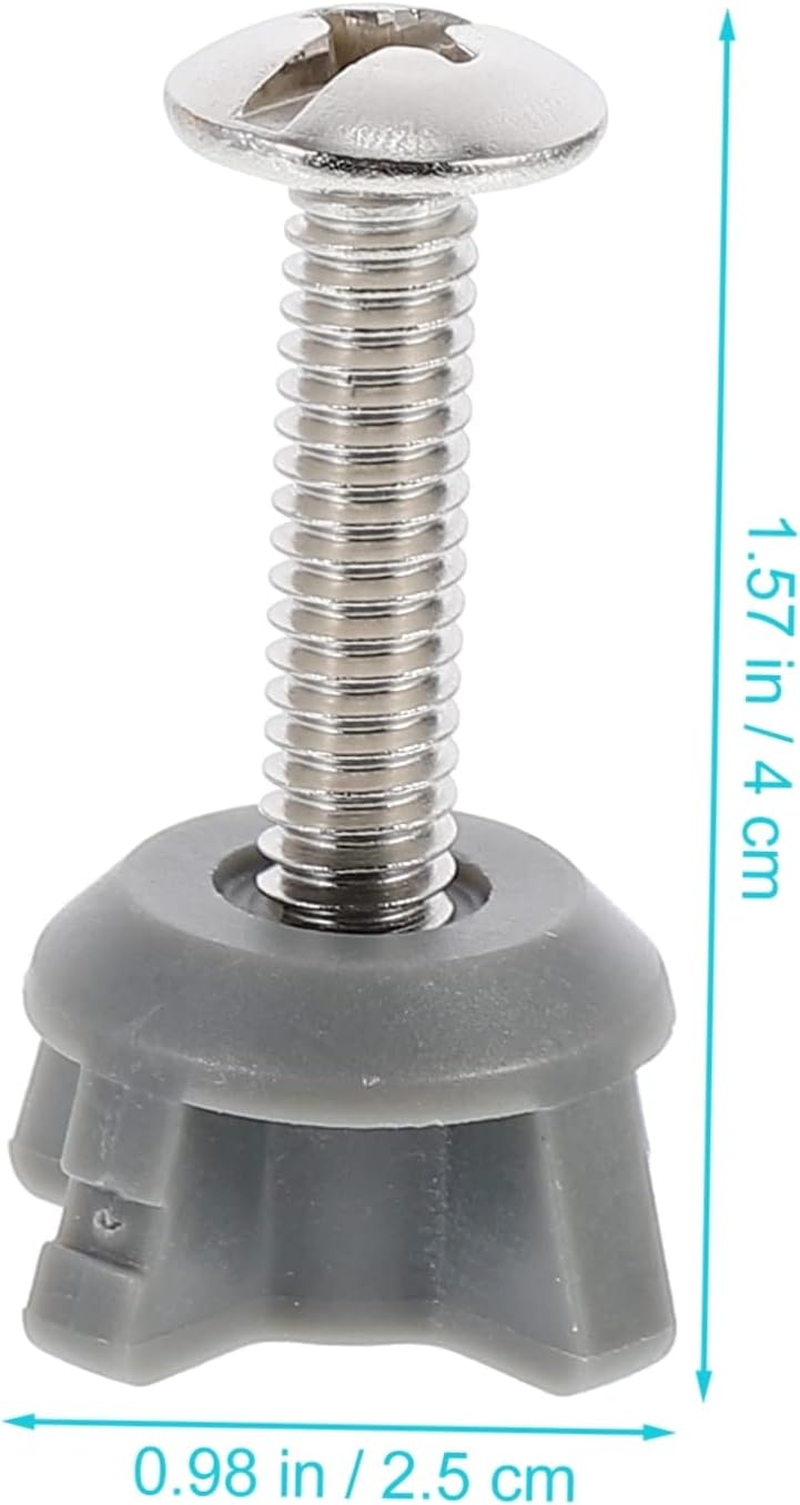 TEHAUX 2Pcs Toilet Seat Screws Expansion Bolts for Secure Toilet Cover Installation Fasteners for Easy Setup and Use image number 3