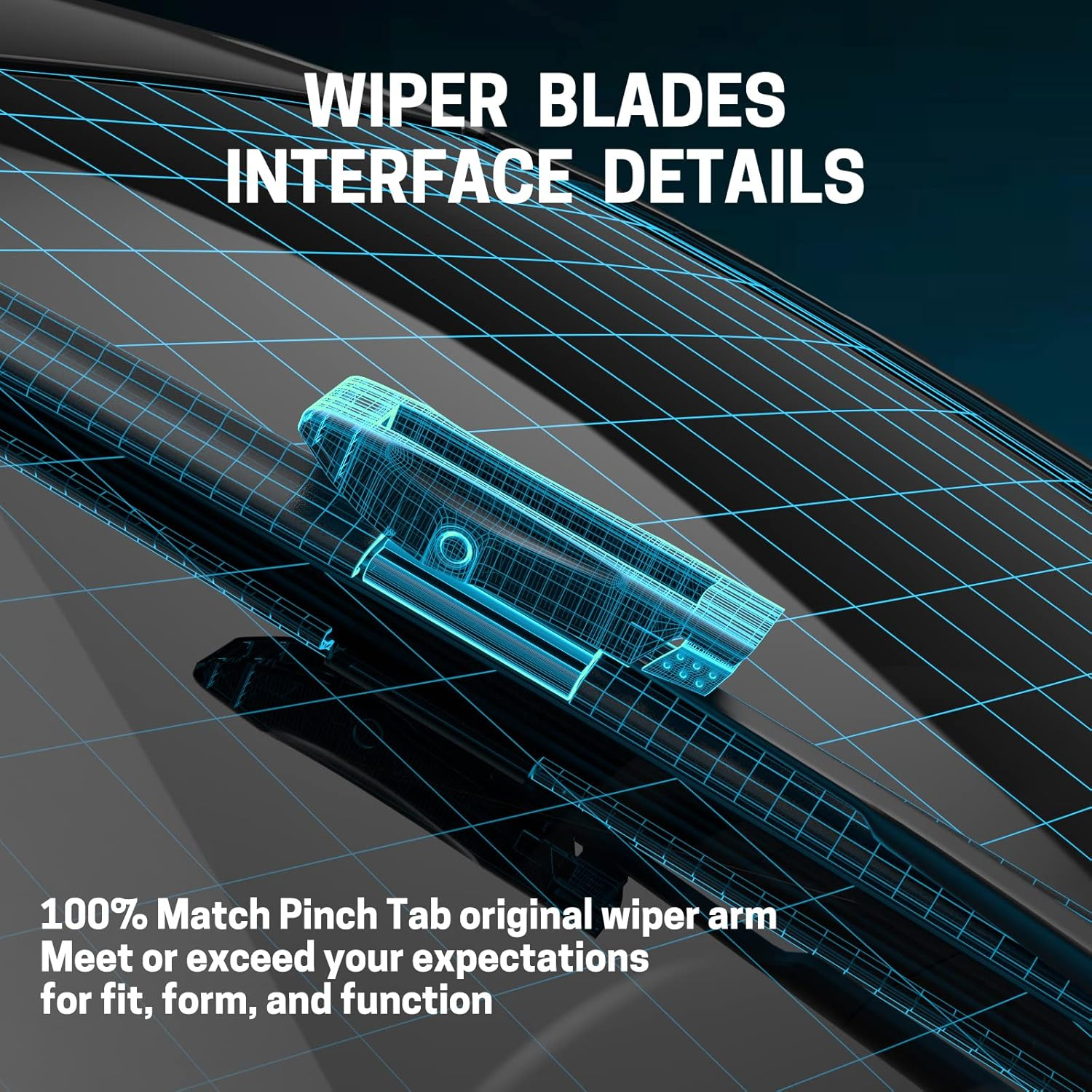 19"+18" Windshield Wiper Blades - Replacement for 2013-2015 Mini Cooper R55 R56 R57, All-Season Silent Front Window Wipers (Set of 2) image number 1