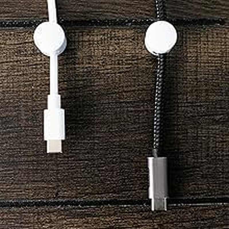 Coehaopike Desk Organization Gun Metal Premium Aluminum Cord Organizers Charger Cable Management Clips for Home Office Stylish, Sturdy, Functional ，Practical| (3 PCS) (White) - Silve image number 3