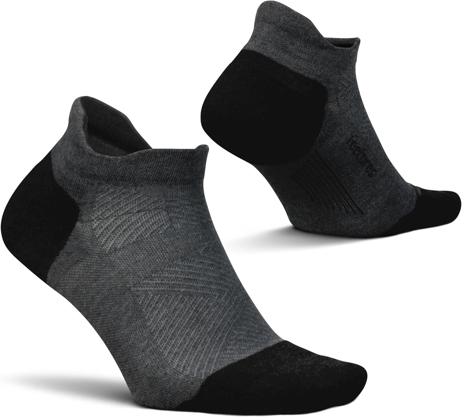 Feetures Elite Max Cushion No Show Tab Ankle Socks - Sport Sock with Targeted Compression - (1 Pair) image number 2