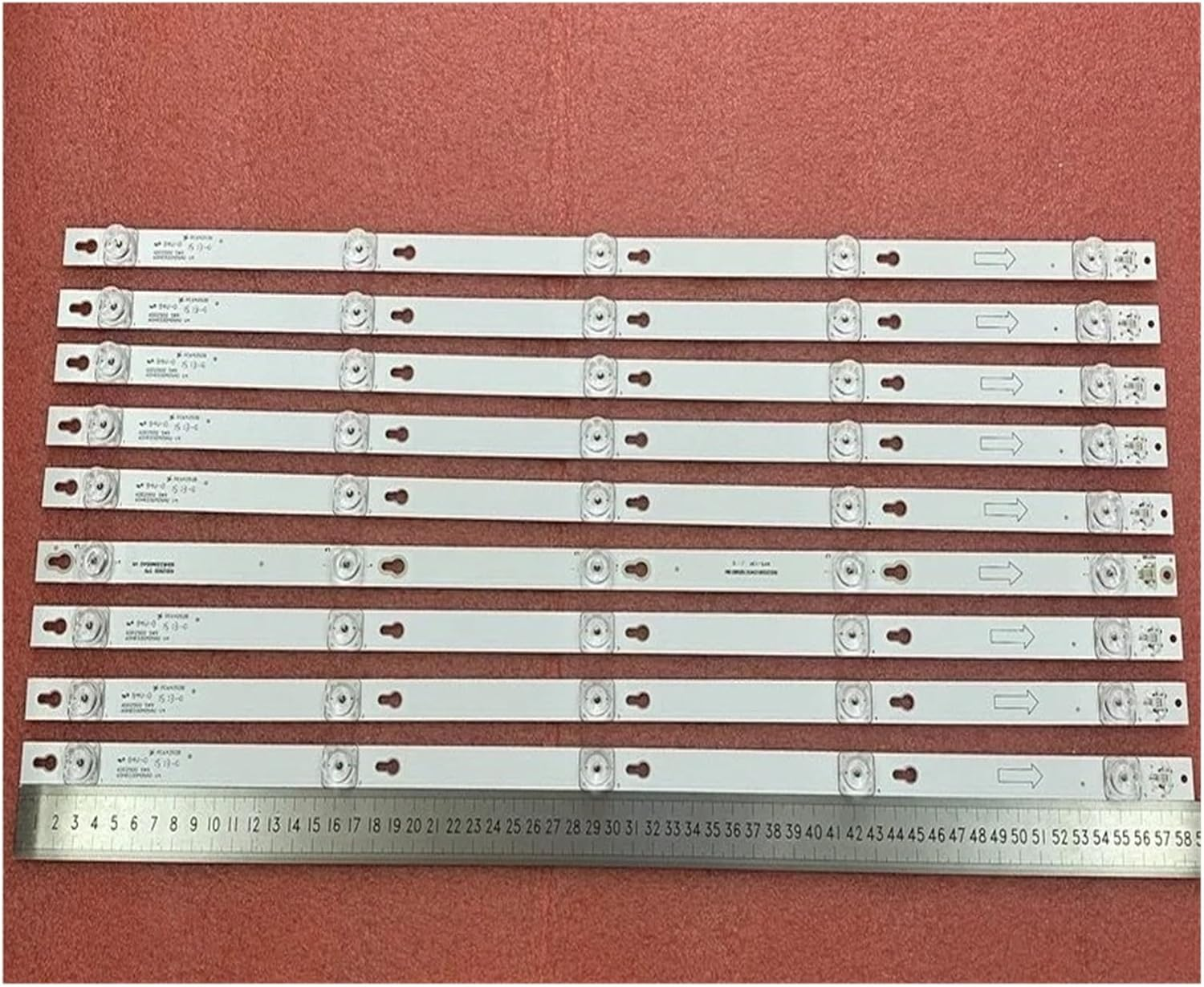 9Pcs/Set 5LED LED Backlight Bar for T.C/L U60V6026 60D2900 4C-LB6005-HR01J LVU600 for L/G 0T5 TOT_60D2900_9X5_3030C (Color : 9 PCS for 1 TV)