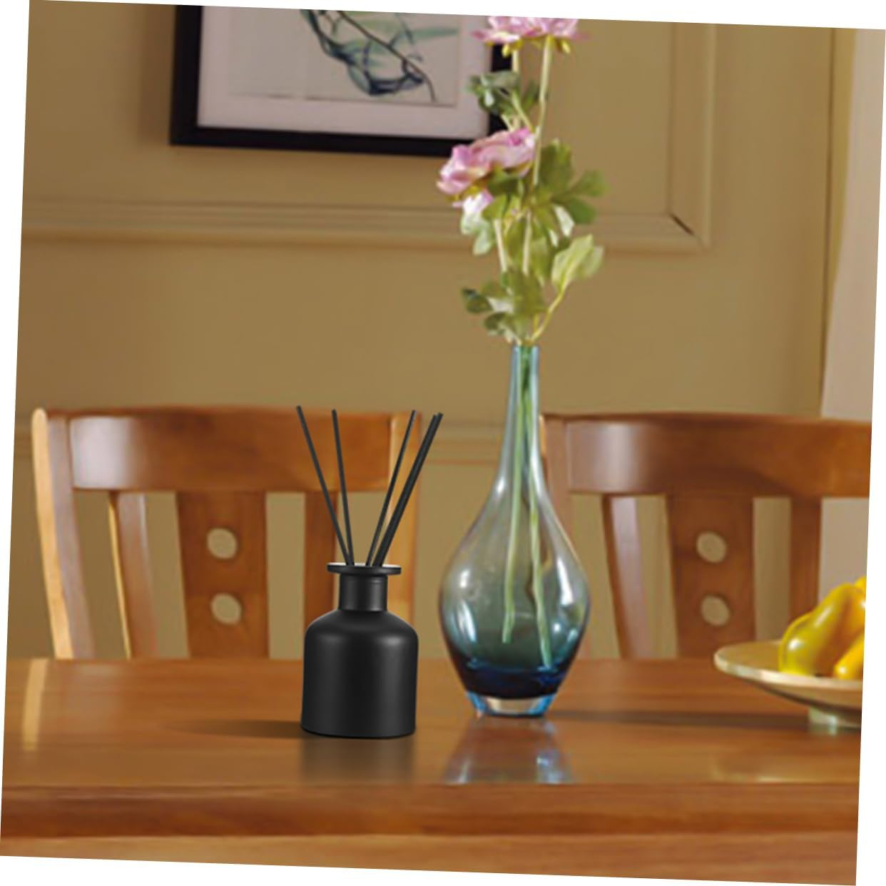 Glass Diffuser Bottle Aromatherapy Container Cylindrical Shape Refillable Glass Reed Diffuser Bottle Home Fragrance for Living Room Decoration image number 5