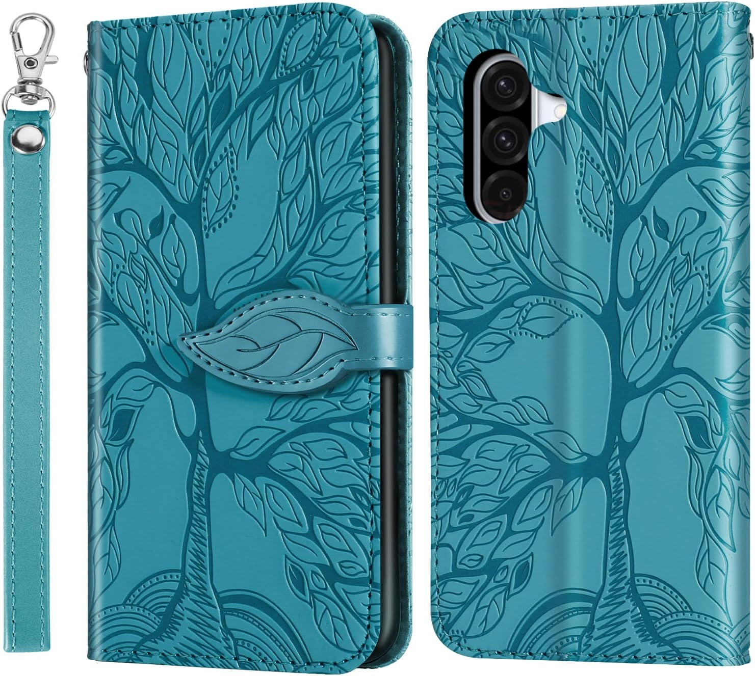 CXTCASE for Samsung Galaxy A56 5G Case PU Leather Folio Flip Cover with Card Slots, Magnetic Wallet Phone Case for Samsung Galaxy A56 5G - Blue