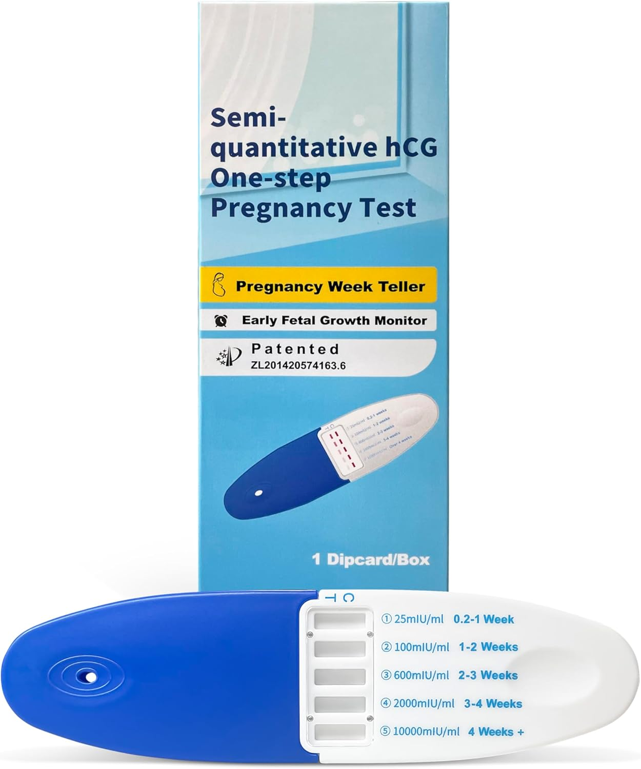 HCG Semi-Quantitative Pregnancy Test Early Weeks Growth Monitor for Urine -FAST RESULTS!!! -EASY to USE @ HOME!!! image number 5