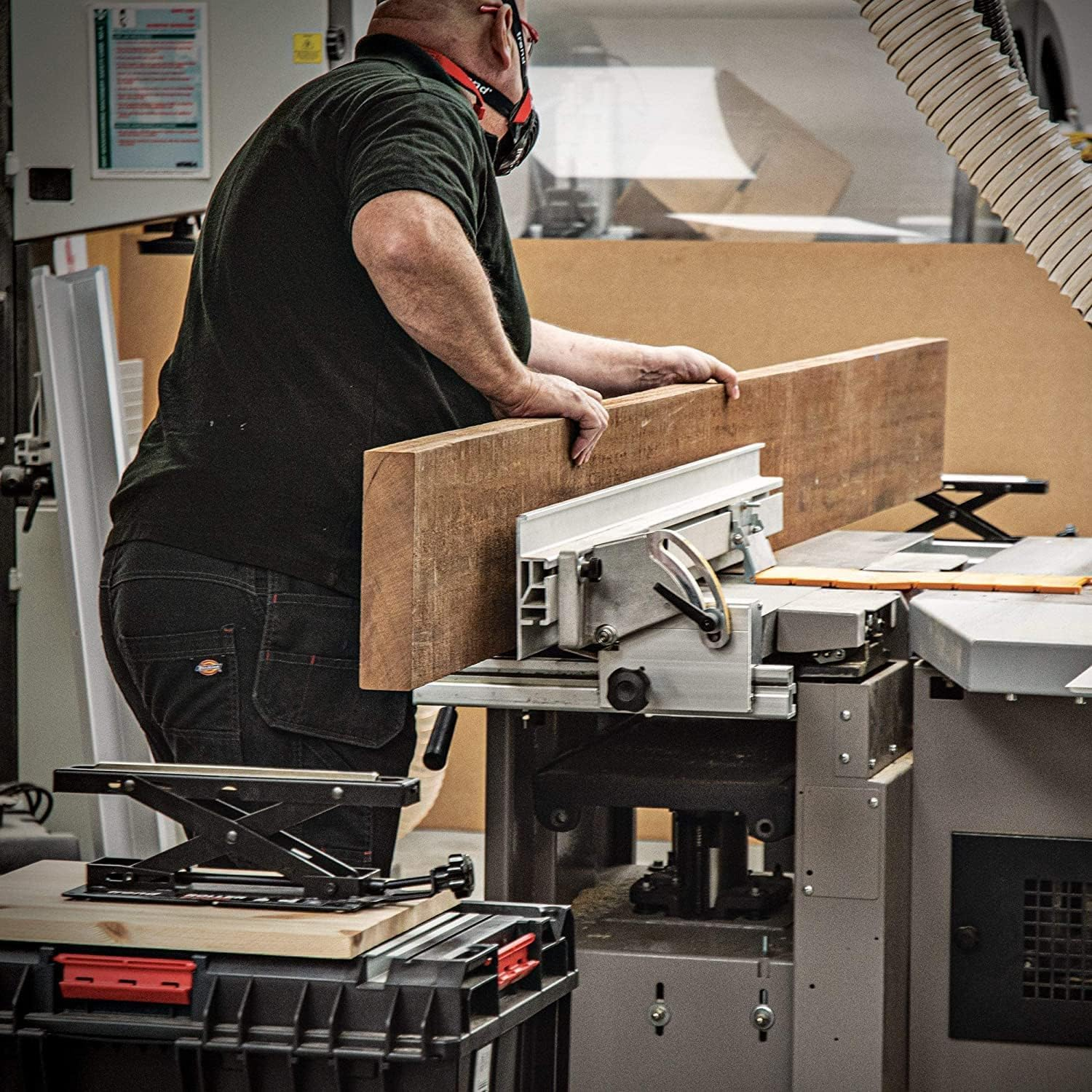 Trend Set of 2 Adjustable Miter Saw Roller Stand, 140 Lbs Capacity and Height Adjustment from 2 Inches to 6.3 Inches, R/STAND/A/2 image number 3