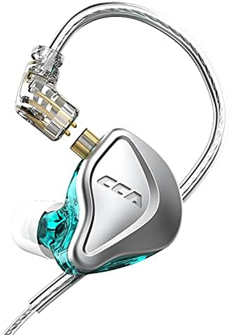 H HIFIHEAR CCA NRA Hifi Headphones, Electric Dynamic Magnetic Combination Noise Isolating Resin In-Ear Headphones, No Mic image number 3