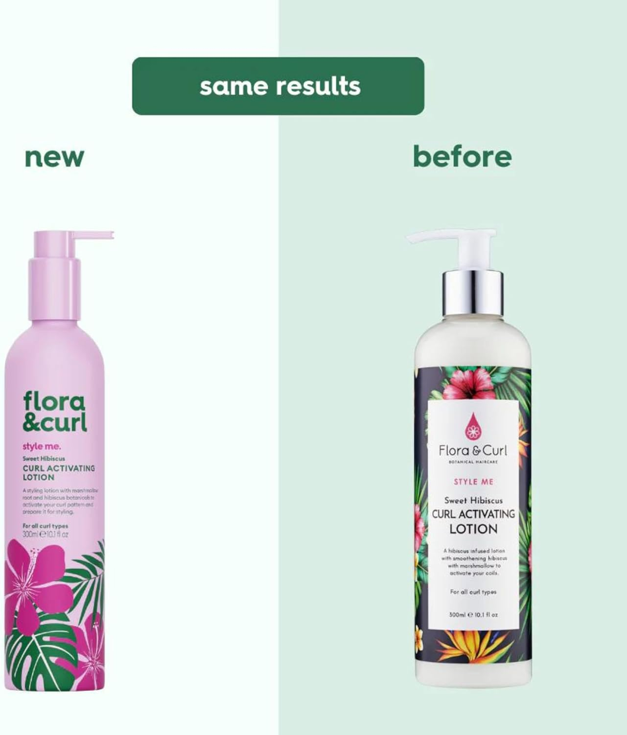 Flora & Curl Sweet Hibiscus Curl Activating Lotion for Frizzy and Curly Natural Hair 300Ml image number 2