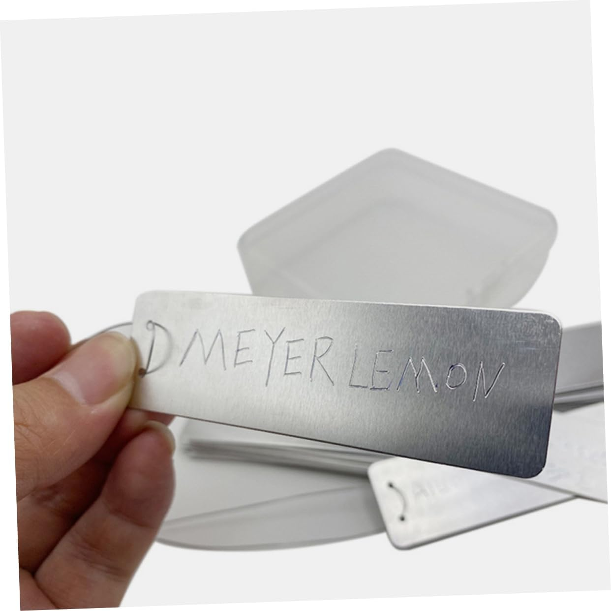 SUPVOX 40Pcs Aluminum Garden Plant Labels Metal Tree Tags Outdoor Herb Labels DIY Plant Markers image number 5