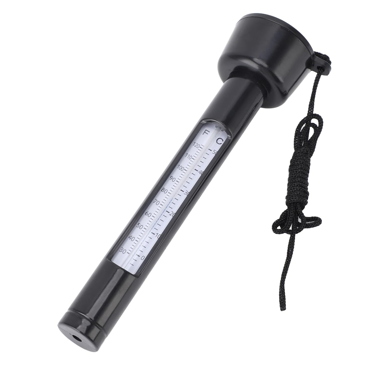 Pool Thermometer, Accurate Drop Resistant Waterproof Plastic and Kerosene Portable Floating Thermometer round with String for Hot Tubs image number 3