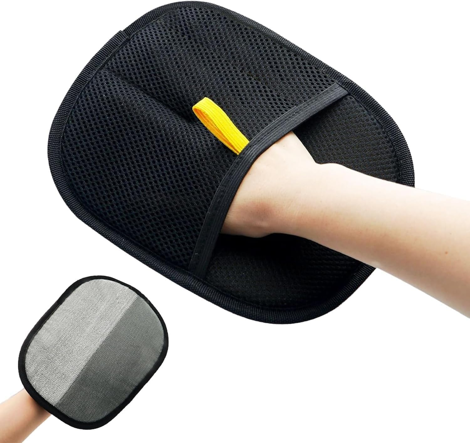 Pet Hair Removal Glove for Cats & Dogs, Upgrade Efficient Grooming Gloves for Pet Hair, Reusable Cat & Dog Hair Remover for Couch, Furniture, Carpet, Curtain (2PCS)