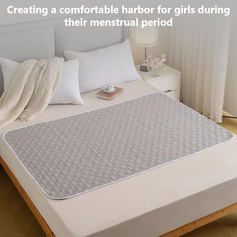 Leak Proof Mattess Protector Pad/Absorbent Bed Pad,Washable Mattress for Incontinence for Senior Children 150 X 200Cm Light Grey image number 3