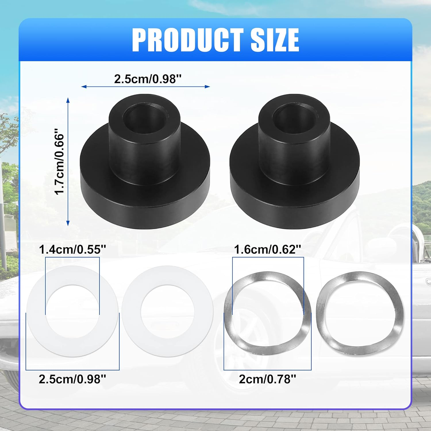 X AUTOHAUX 1Set Window Bushings Fits for Mazda Miata Base Convertible 2 Door 1990-2005 Replaces 909-925 Plastic image number 2