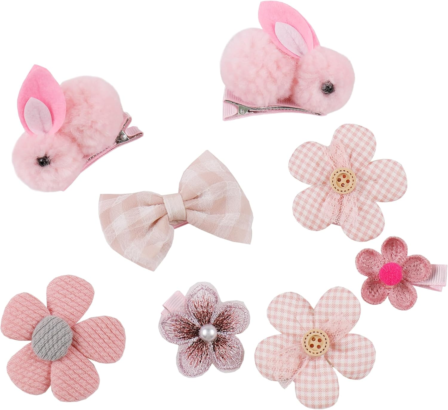 18 Pack Cute Hair Accessories for Girls - Toddler Hair Clips, Barrettes & Bows, Alligator Lined Snap Clips, Baby Girls Hair Accessories for Little Kids, Children & Teens image number 1