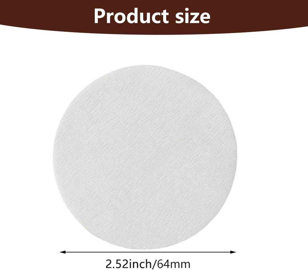 400 PCS 64Mm Direct Paper Filters Compatible with Aeropress All Coffee and Espresso Makers, Vegan Non Bleached Natural Paper Micro-Filters(Color:White) image number 2