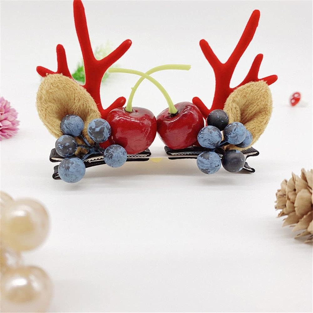 Christmas Hair Clips,Xmas Headbands Gifts,Hair Clip 2Pcs Resin Christmas Decorations Hair Clips Santa Claus Headwear Christmas Hair Clip Hair Accessories Children Hairpin