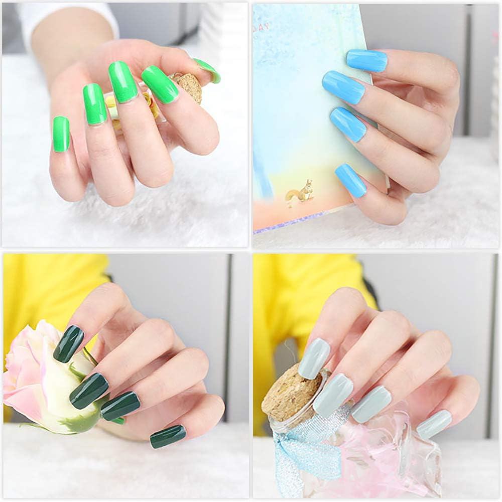 5 Sheets Solid Color Simplicity Nail Polish Stickers Full Wraps Self Adhesive Nail Art Decals Nail Accessories for Women image number 4