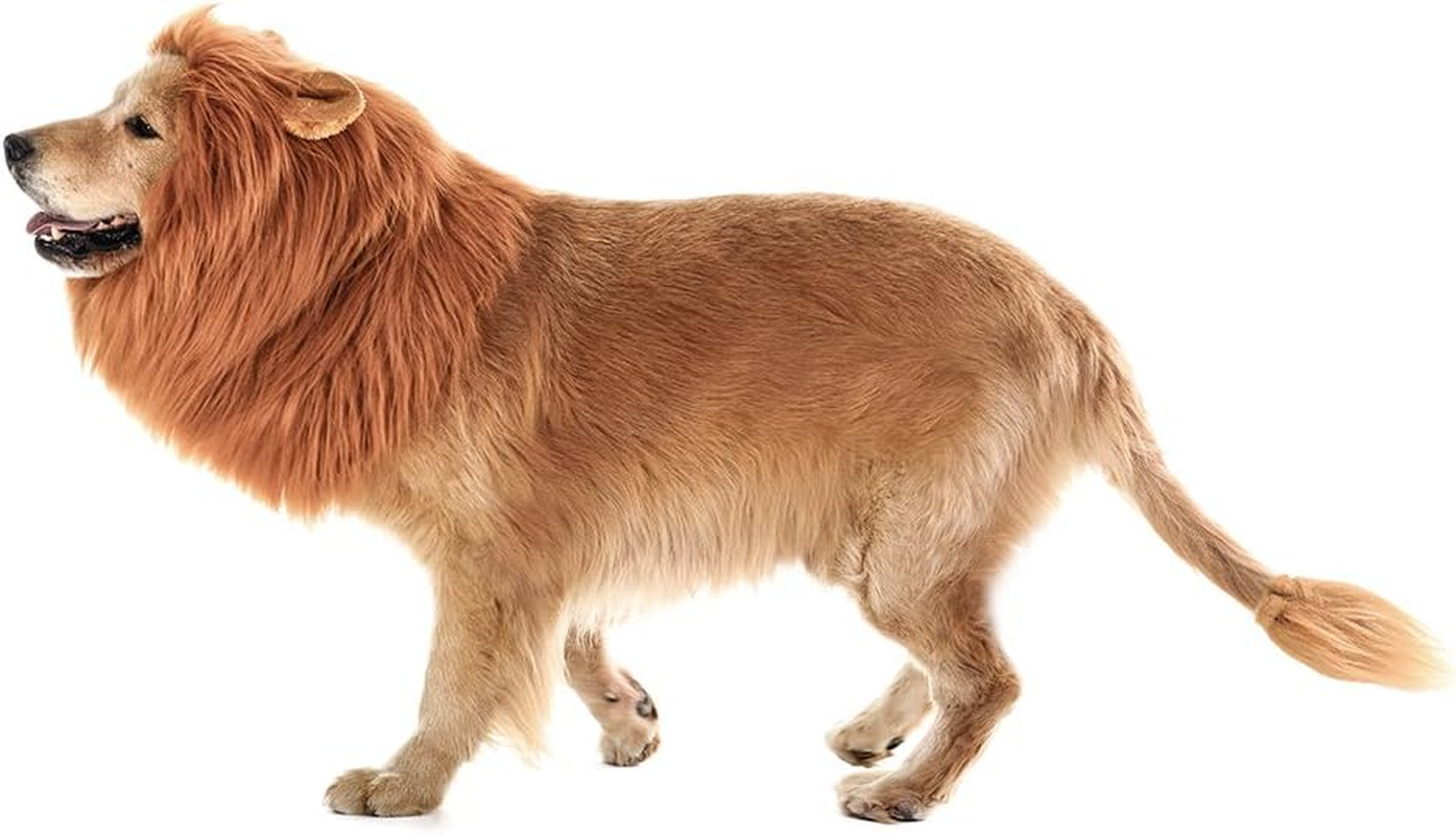 TOMSENN Realistic & Funny Lion Mane for Dogs - Complementary Lion Mane for Dog Costumes for Medium to Large Sized Dogs image number 1