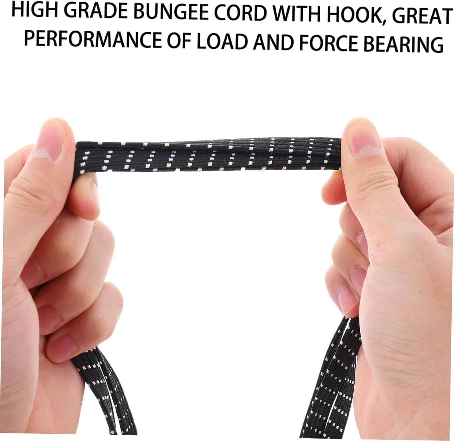 BESTYASH 5Pcs Lashing Straps Pack Reinforced Elastic Ropes for Bike Luggage Fixed Hook image number 2