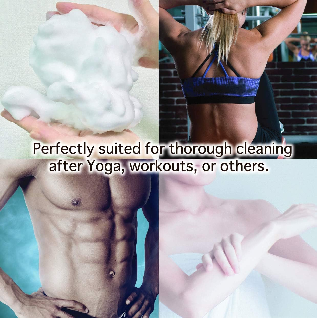 Terra Distribution Extra Rough, Exfoliating Washcloth [Made in Japan] Exfoliating Towel Special Texture Makes Fluffy Foam Lather, Back Scrubber, Dead Skin Cell Remover [Loofah for Women and Men] (BL) image number 2