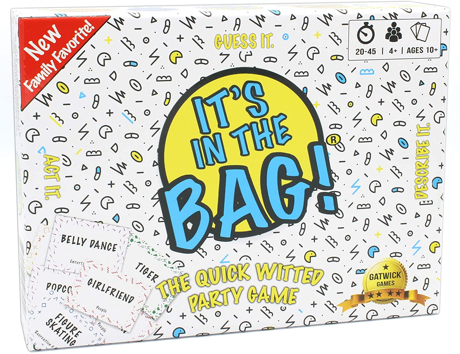 It'S in the Bag! - Newest Game for Family! for Adults! for Parties! Laugh Out Loud in This Game of Teamwork. Describe, Guess & Charades! Act Fast in This Popular Quick-Witted Card Game! 4-20 Players! image number 2