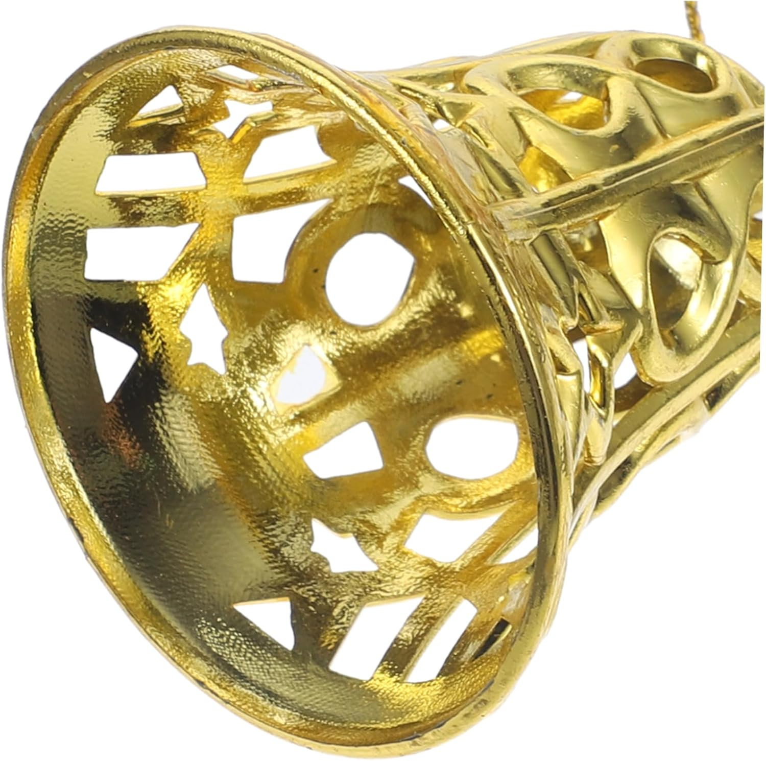 12Pcs Christmas Tree Hanging Bell Ornaments Decorative Props for Theme Parties Weddings Year Decor Eye-Catching Pendant Decor for Bookshelves Shelves and Cars image number 1