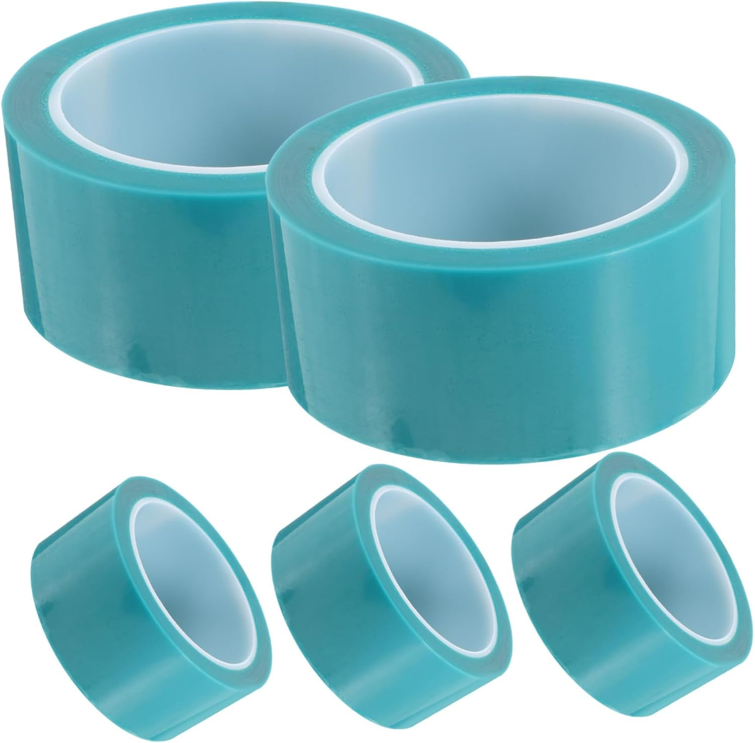 Iplusmile 5Rolls Assorted Automotive Masking Tape Widths Pet Material Strong Adhesion for Car and Curved image number 4