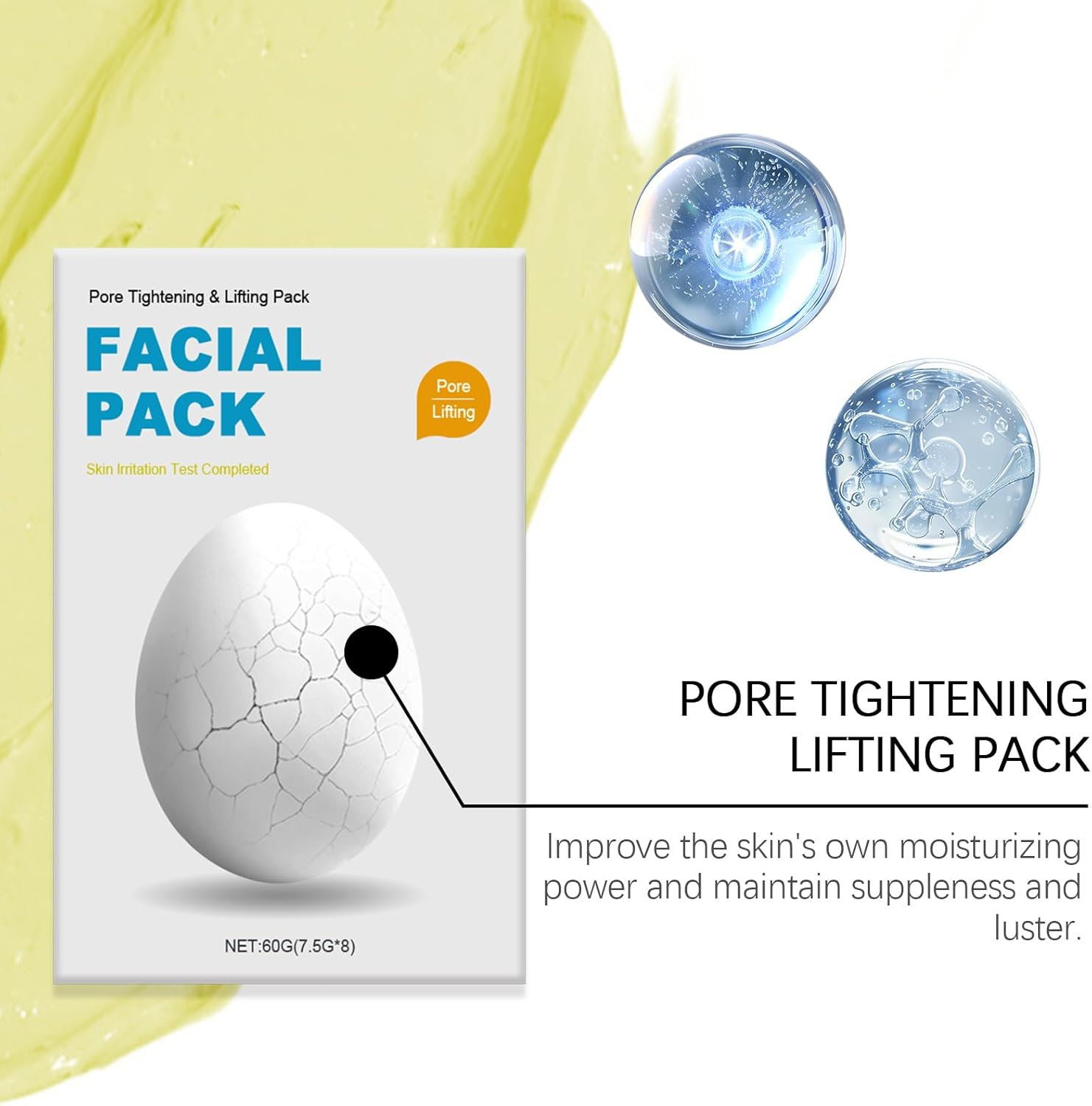 Zombie Facial Mask,8 Pcs,Face Mask Peel Off, Pore Tightening & Lifting Pack,Hydrating Zombie Mask, Facial Mask Care, Anti-Aging, Anti-Wrinkles image number 4