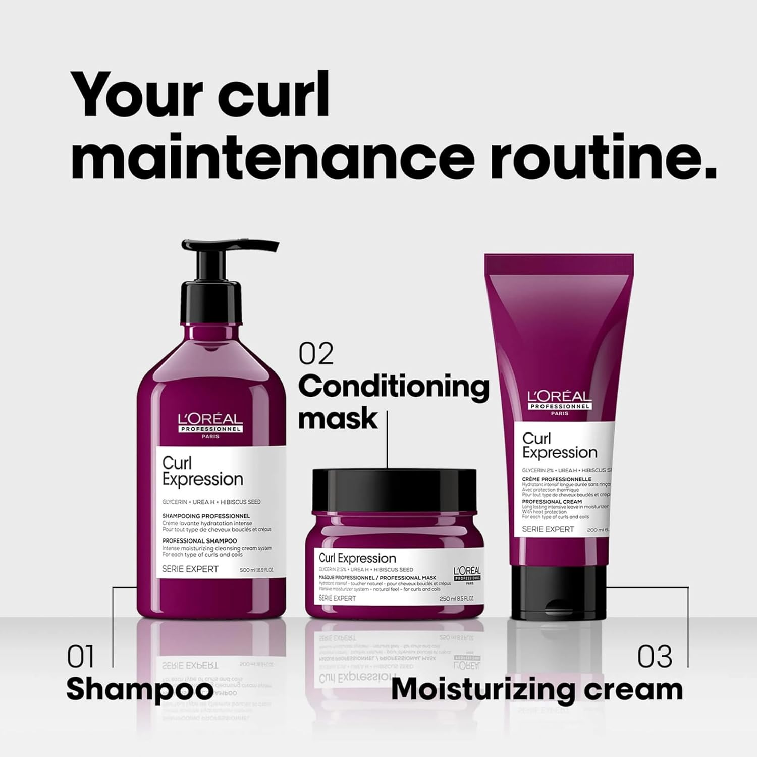 L'Or&eacute;al Professionnel Paris Curl Expression Leave-In Cream - for Curly and Coily Hair, Provides 2X More Hydration, Paraben-Free image number 2