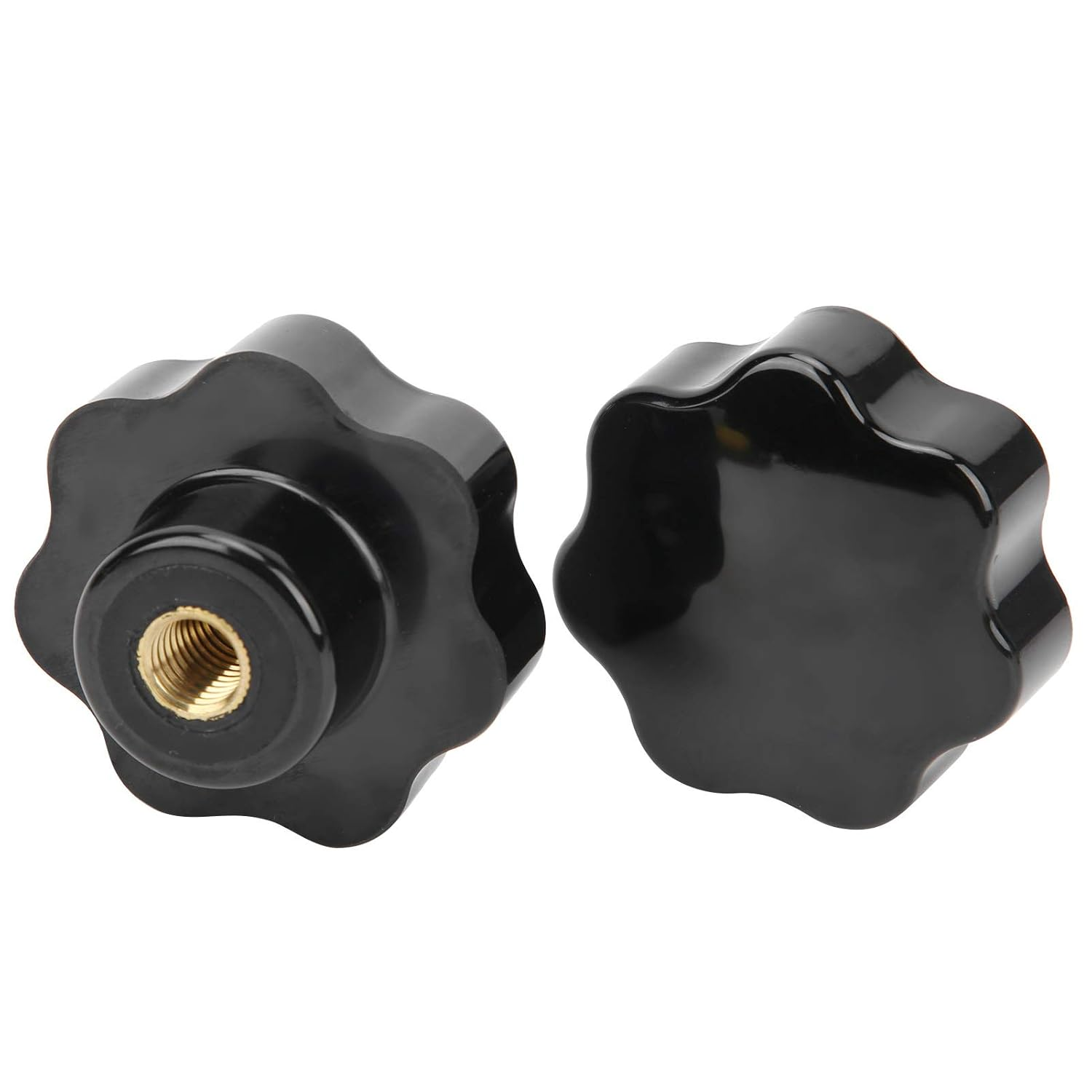 2St Female Thread Clamping Knob 7 Star Head Nuts M12 X 65 Industrial Accessories image number 3