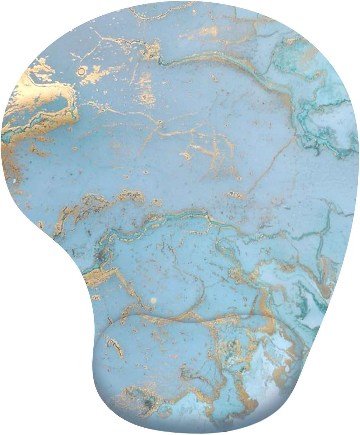 MKUCCD Mouse Pad Wrist Support,Ergonomic Gaming Desktop Mouse Pad Wrist Rest, Comfortable Computer Mouse Pad for Laptop, Pain Relief Mousepad with Non-Slip PU Base