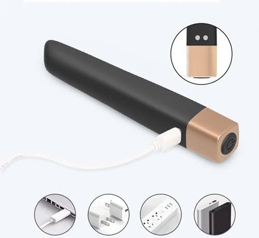 Mini 10 Strong Speeds Electric Bullet Tool Handheld Portable Personal Bullet Massage Rod for Women Pleasure, Quiet Waterproof Bullet Setiing Powerful Mini Stick, Muscle Foot Massage Tool (Black) image number 1