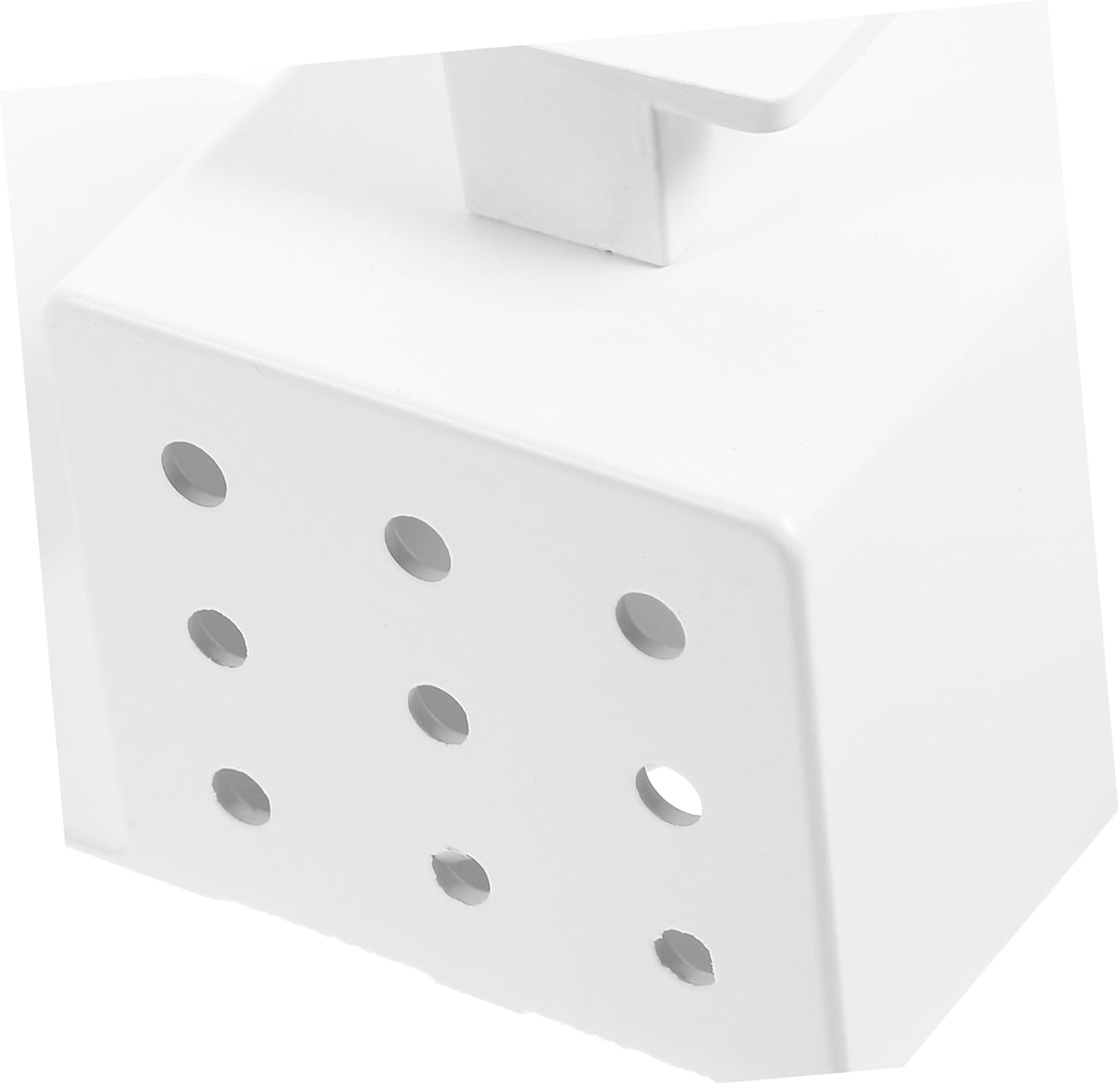 SHOWERORO Hair Dryer Wall Mount Holder with Storage Shelf, Adhesive No-Drill Bathroom Hair Tool Organizer Rack, White Space-Saving Blow Dryer Hook for Home Use image number 2