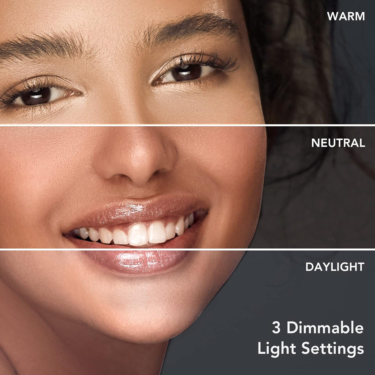 Fancii Portable LED Makeup Mirror with 3 Adjustable Light Settings, 1X Large Mirror & Detachable 10X Magnifying Mirror - Cordless Lighted Vanity Mirror for Travel, Dual Power, 360&deg; Rotatable Kickstand - Aura Go (Rechargeable)