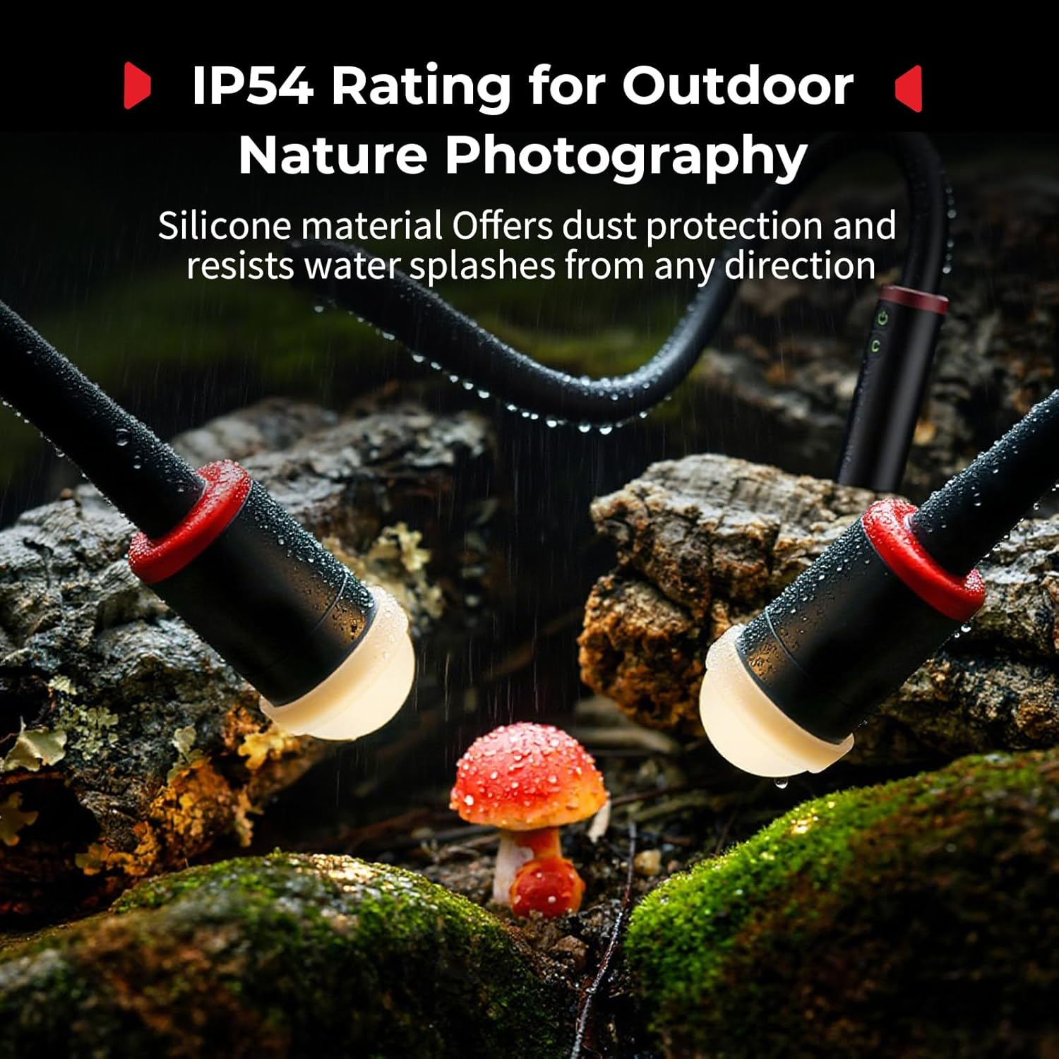 Smallrig RM 03 Macro Photography LED Beny Light, Adjustable Beam Angle, 5 Colors CRI 95 TLCI 92, Macro Arm Light for Camera with Cold Shoe Adapter, Clamp, Diffuser, Barndoor, IP54 Waterproof - 5480 image number 3