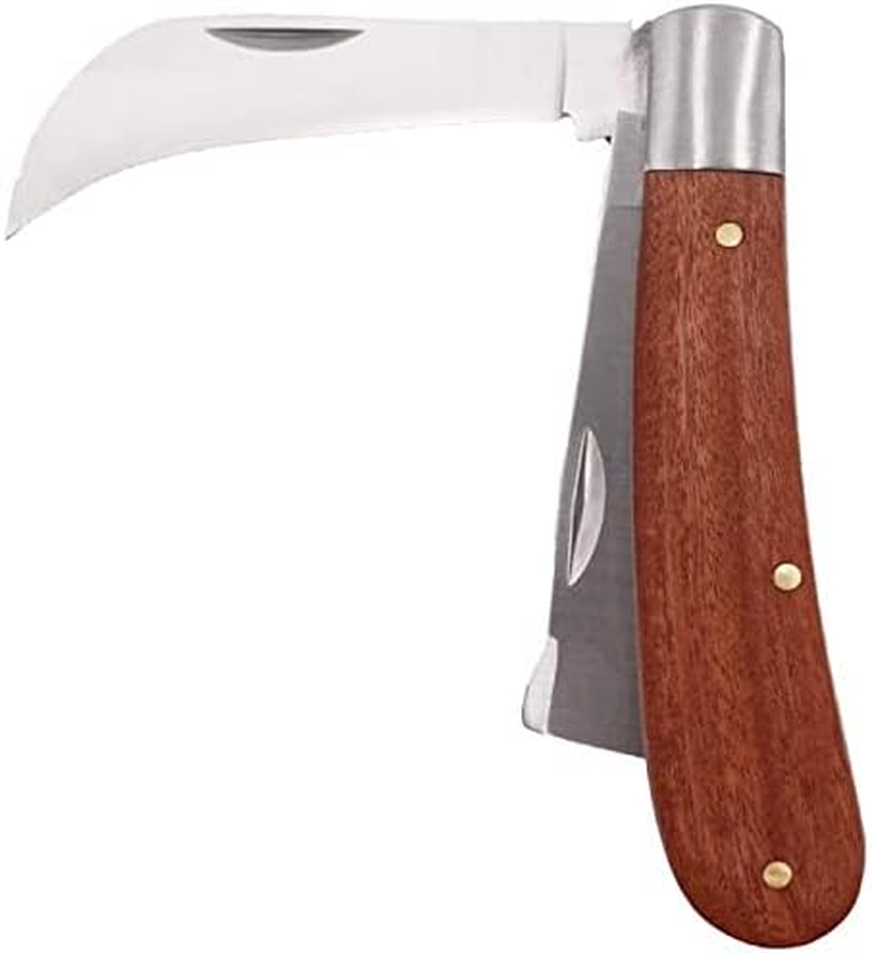 Grafting Garden Knife - Grafting Knife with 2 Grafting Tape, Stainless Steel Double Blade Grafting Knife with Grafting Tape, Flexible Grafting Kit