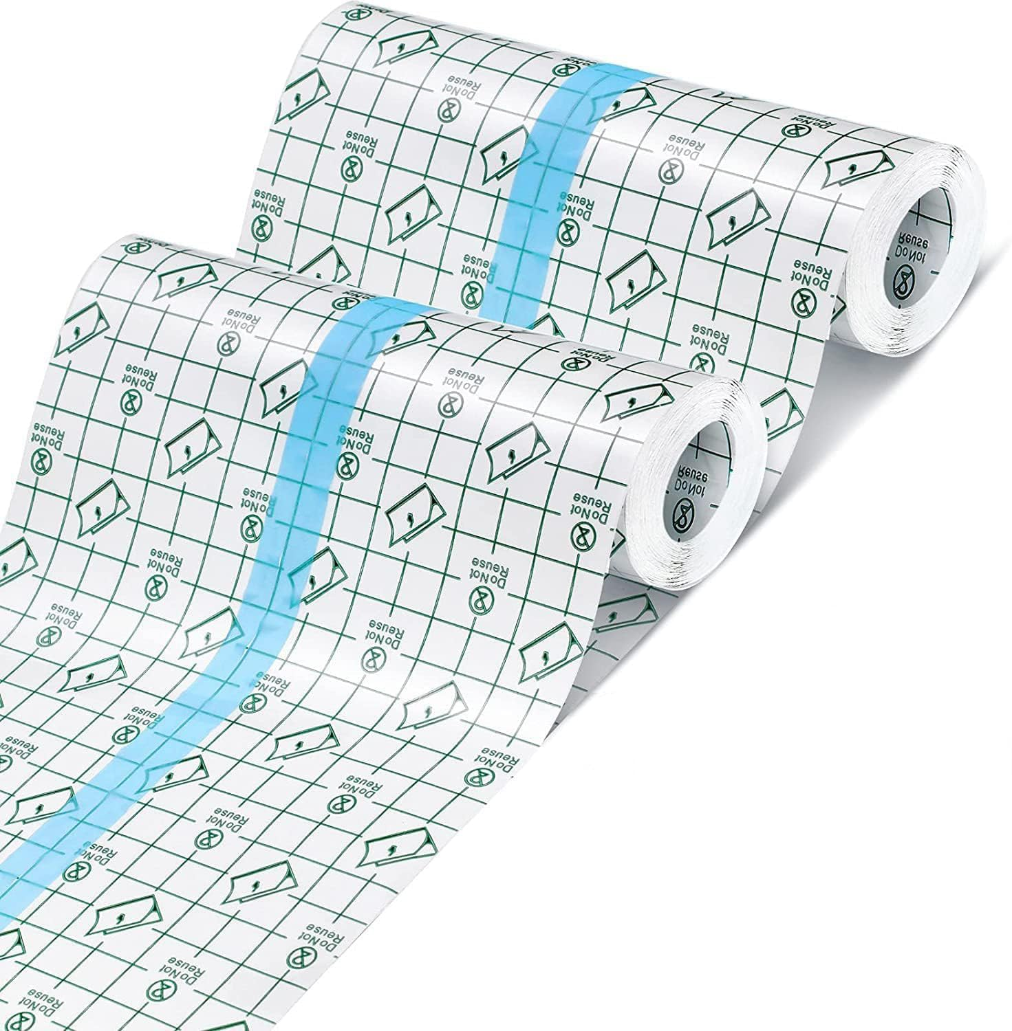 2 Pcs Clear Film Dressing Bandages, Breathable Protective Films, Waterproof PU Film Fixed Bandage Tape, for Waterproof Plasters&Tattoo Film Healing, Washing, Swimming & Bathing (6 * 79 In) image number 6